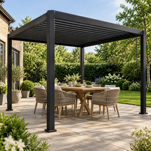 CAMBERWELL Aluminium and Steel Pergola 3m
