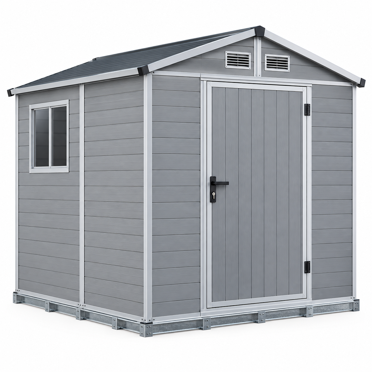 CAMBERWELL 8 x 6ft Garden Shed Storage with Foundation Kit